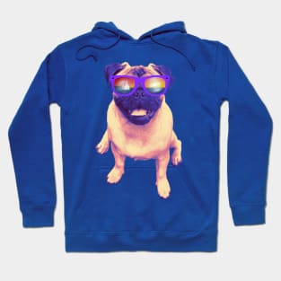 Beach Bum Pug Hoodie